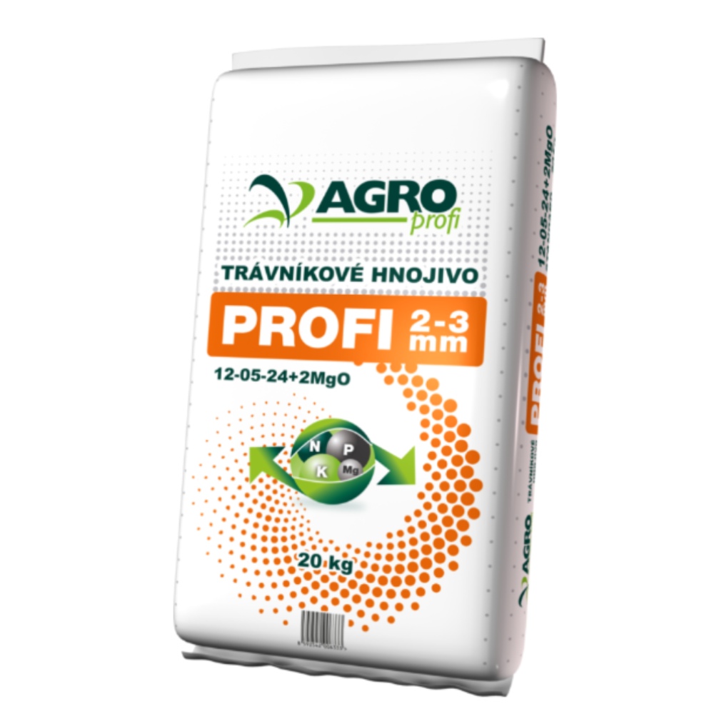 AGRO PROFI Trávnikové hnojivo 12-05-24+2MgO 20 kg
