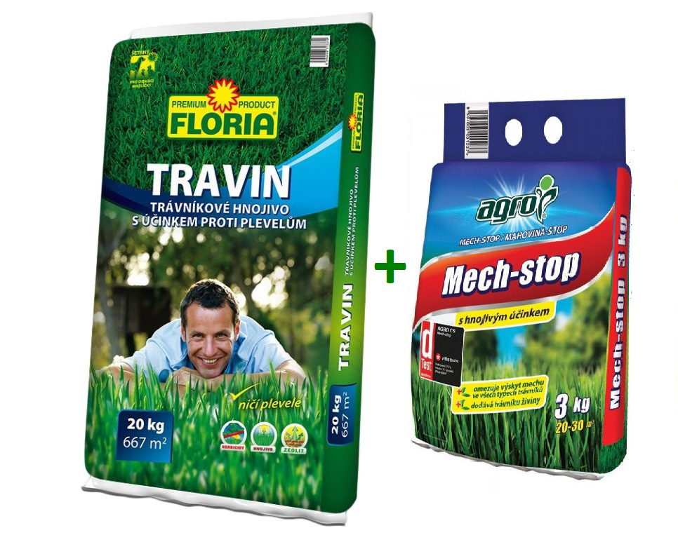 Agro Floria Travin trávnikové hnojivo 20 kg