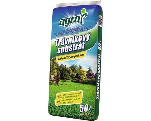 AGRO Trávnikový substrát 50 l